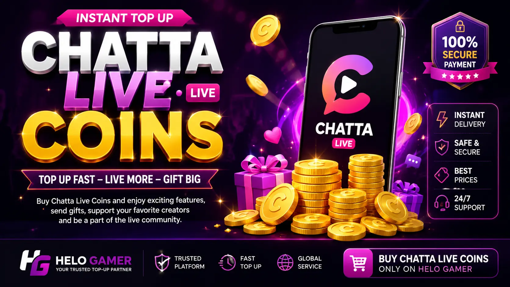 Chatta Live Coins